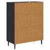 Sideboard in Black Oak Look 69.5 x 34 x 90 cm Particle Board