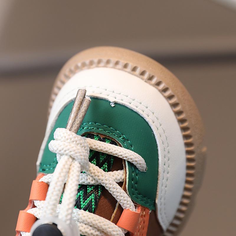 Herbst Kinder Koreanischer Stil Color Block Sneaker - Jungen Trendige Kleinkindschuhe