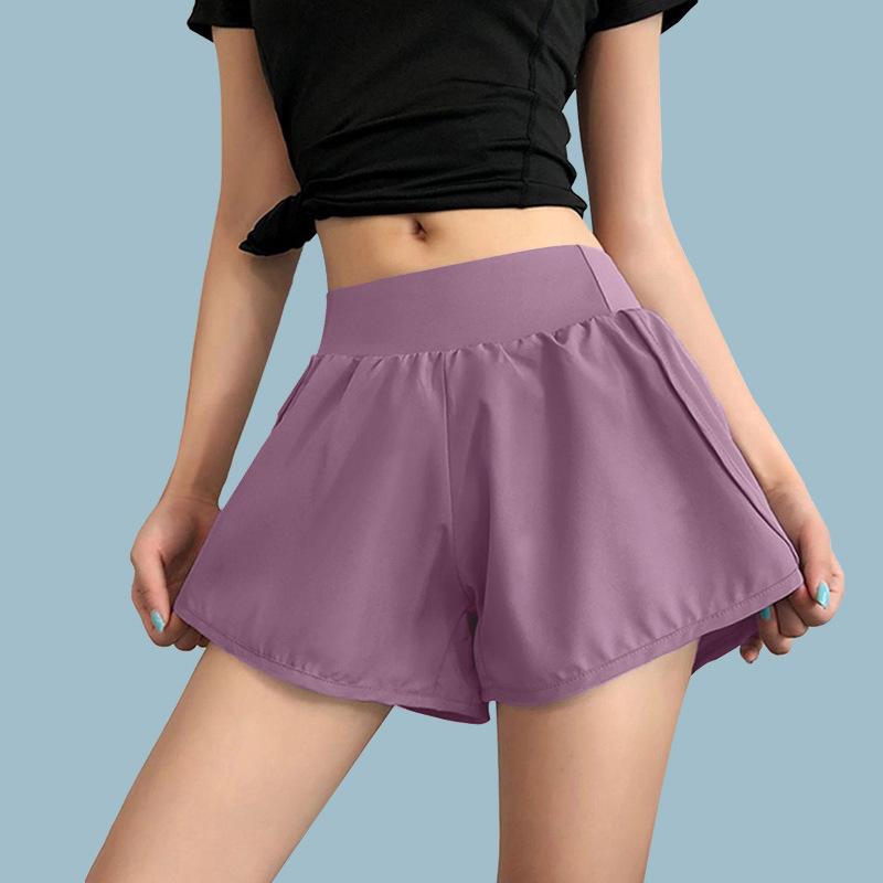 Damen Schnelltrocknende Yoga-Shorts: Herbst 2025 Slim Fit mit Tasche