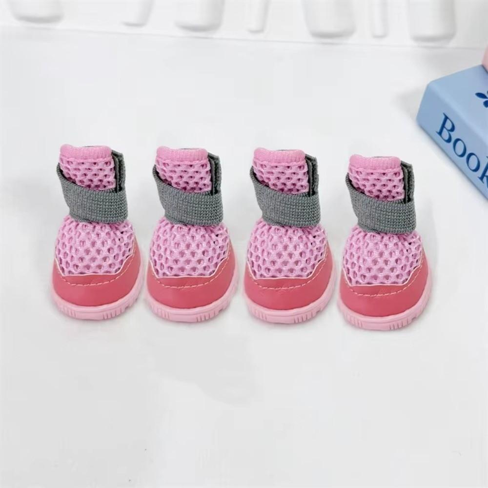 Anti-Slip Small Dog Shoes Breathable Mesh Puppy Boots Fashion Pet Shoes Outdoor Walk