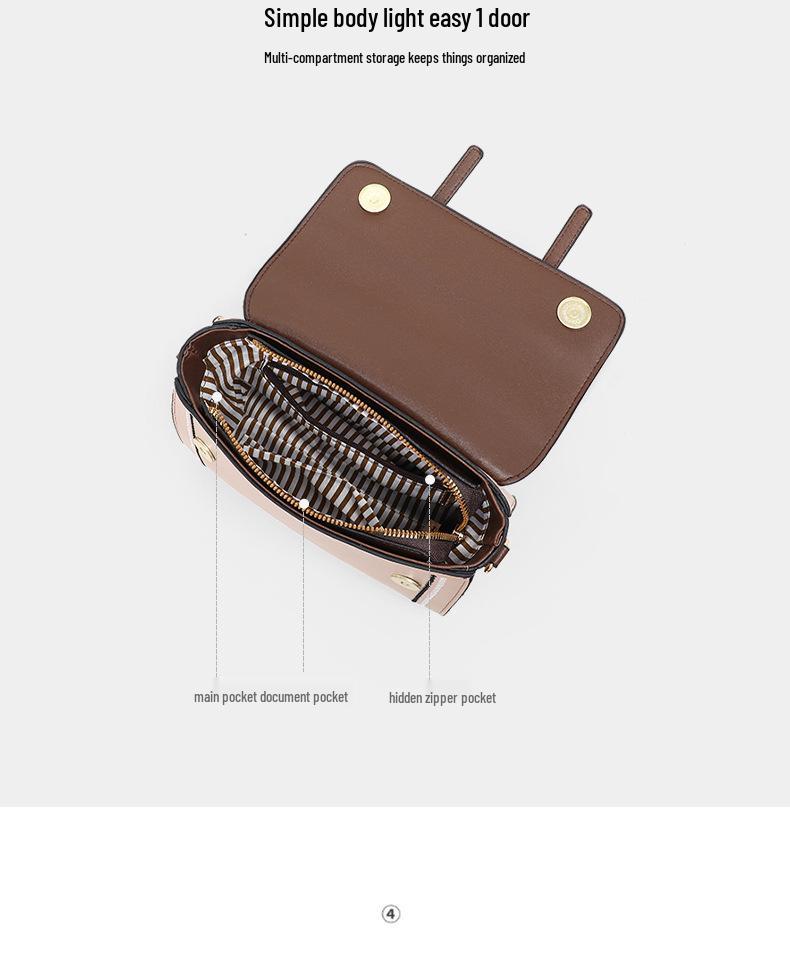 Summer 2026 Women's Fashion Single Shoulder Crossbody Bag - High-End Handheld Cambridge Style