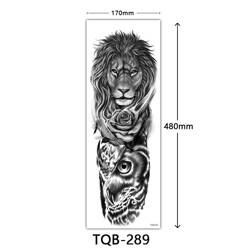 Full Arm Tattoo Sticker, Full Arm Big Picture Tattoo Sticker, Flower Arm Tattoo Sticker Tattoo