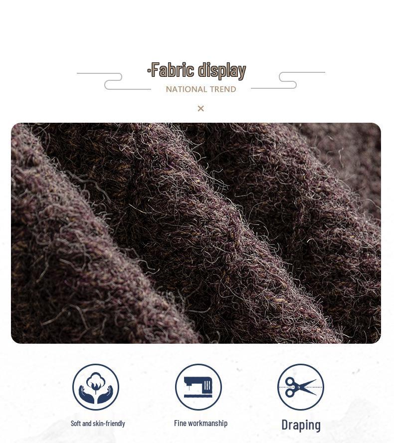 Men's Retro Lazy Style Lapel Cardigan Sweater - Trendy, Casual, and Versatile Knitwear