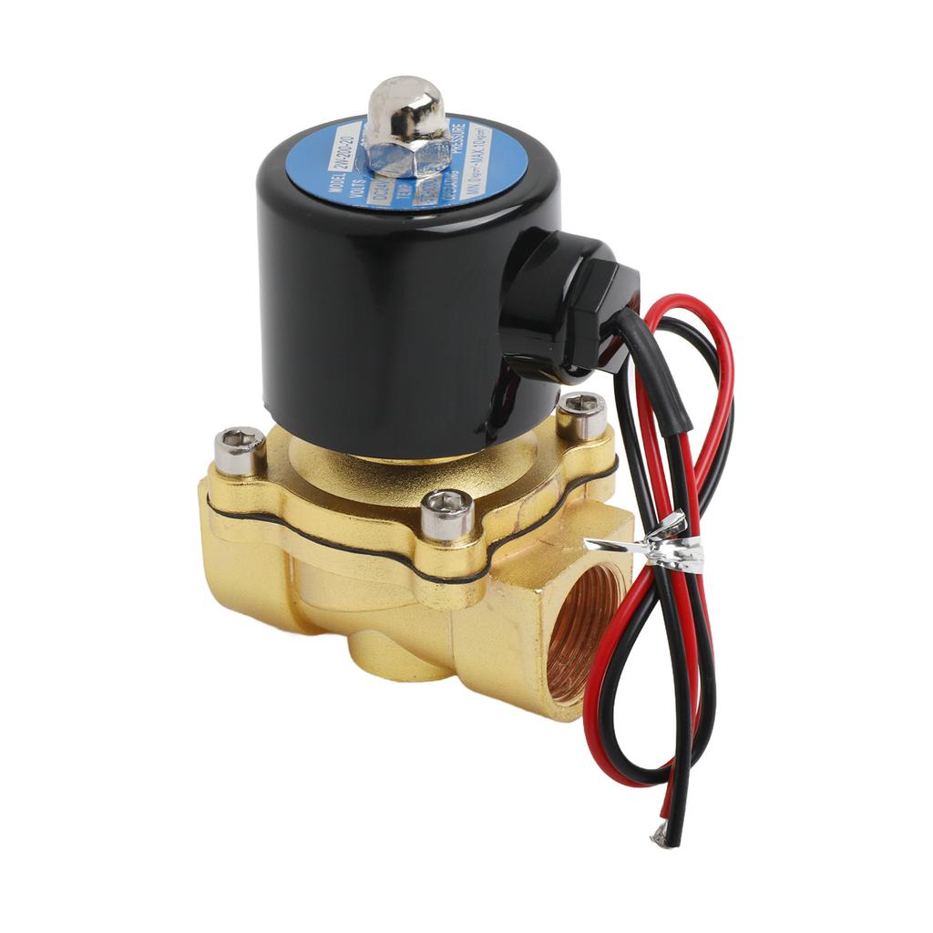 12V 24V 220V Solenoid Valve Electric Solenoid Valve Brass Material Corrosion-resistant Easily Replaceable IP65 Rating