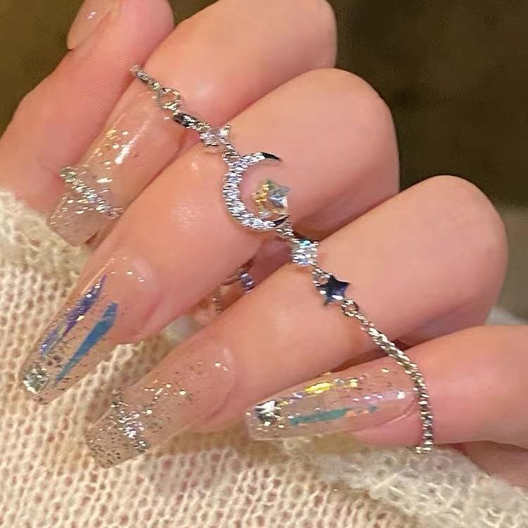 Star Moon Sophisticated Zircon Bracelet For Women Fashionable Chic Jewelry