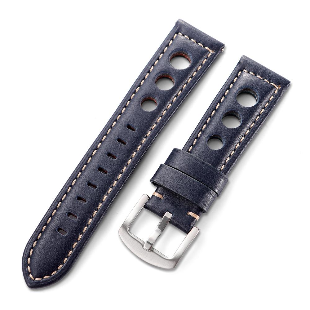 Cowhide Watch Strap Bracelet Vintage Genuine Leather 20mm 22mm 24mm Watchband Women Men Fashion Watch Band Belt With Pin Buckle