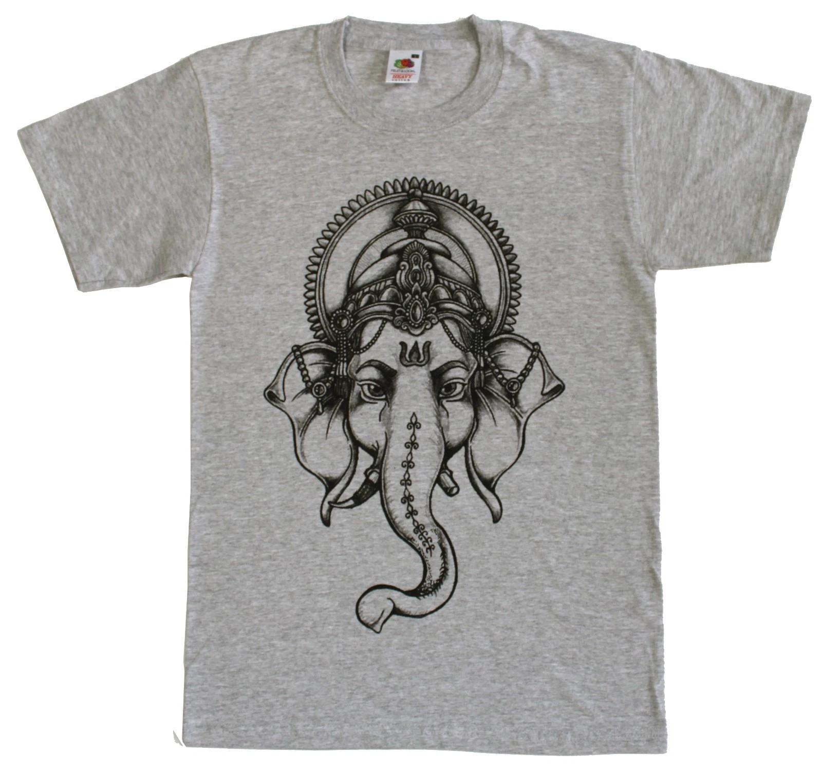 Lord Ganesh Indian Hindu Elephant God Karma Meditation Tshirt M
