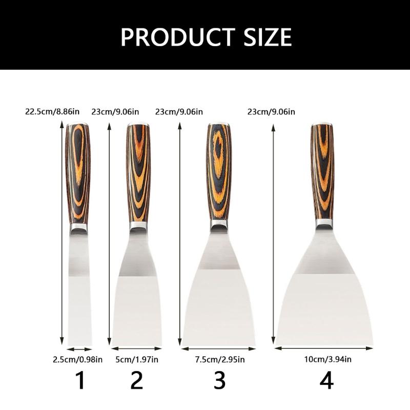 Multipurpose Ergonomic Handle Putty Batch Scraper With Thickened Blade For Hard To Reach Areas Enhances Tool Collection