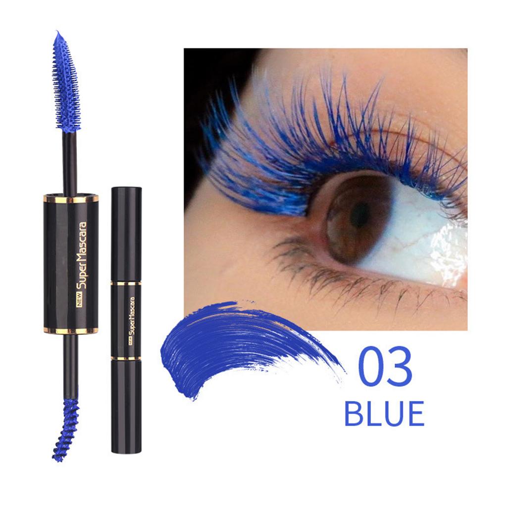 Double-head Colored Mascara for Women – Small and Large Brushes, Smudge-resistant for Enhanced Eye Makeup