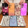 Magnetic For Magsafe Case For Samsung Galaxy S26 Ultra S25 Edge S24 Plus S23 FE S22 A17 A54 A55 A56 A57 5G Lovely Hearts Pattern Cover