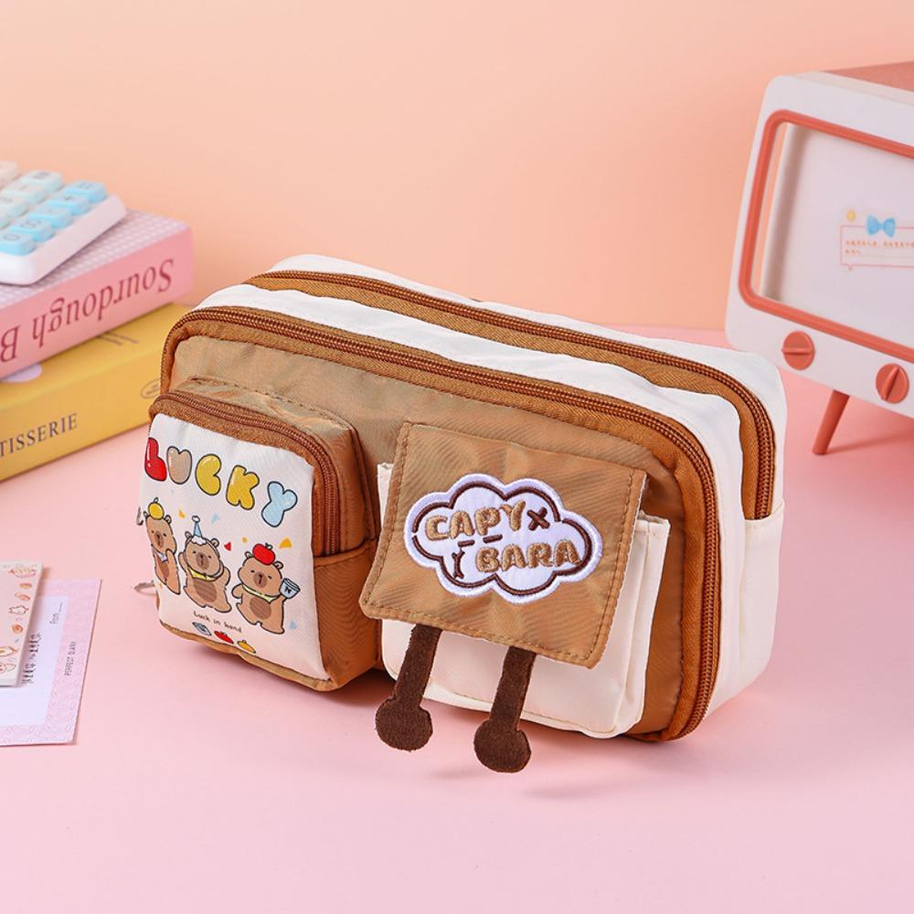 

Large Capacity Pen Bag Nine-Layer Pen Pouch INS Stationery Bag School Office 01