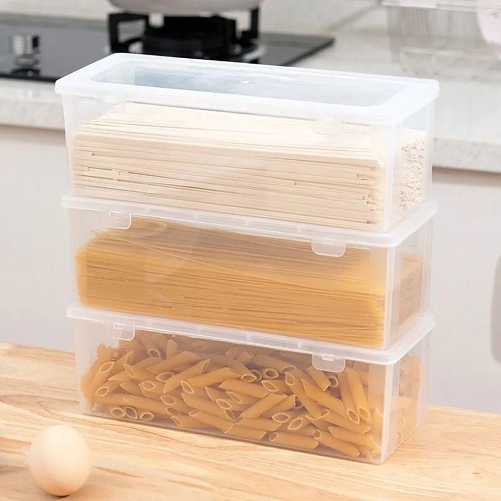 1Pcs Plastic Noodle Storage Box Multi-grain Spice Food Preservation Box Refrigerator Sealed Case