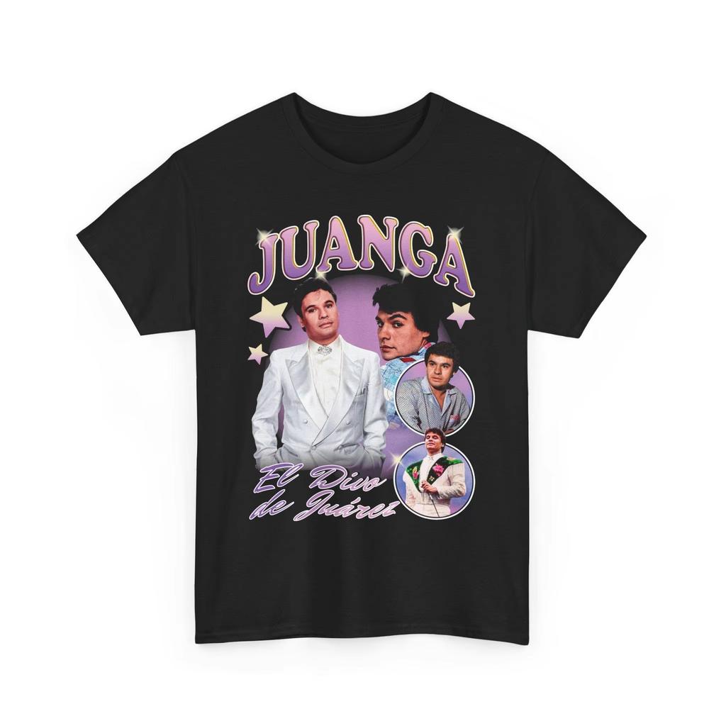 T-Shirt Vintage Uomo Donna con Stampa Grafica di Juan Gabriel Moda Harajuku Comoda Girocollo Manica Corta Abbigliamento Casual