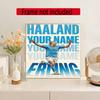 Haaland Personalized Name Round Diamond Painting Kit Diamond Embroidery Painting Rhinestones Mosaic Frameless Handwork Decoration Arts