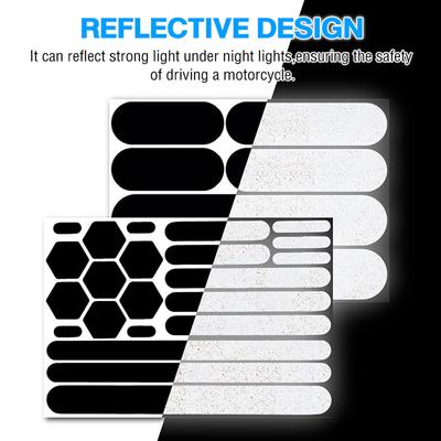 Reflective Tape For Bikes Reflective Stickers And Tape Self-Adhesive Reflective Tape And Helmets Stickers For Cars Motorcycles