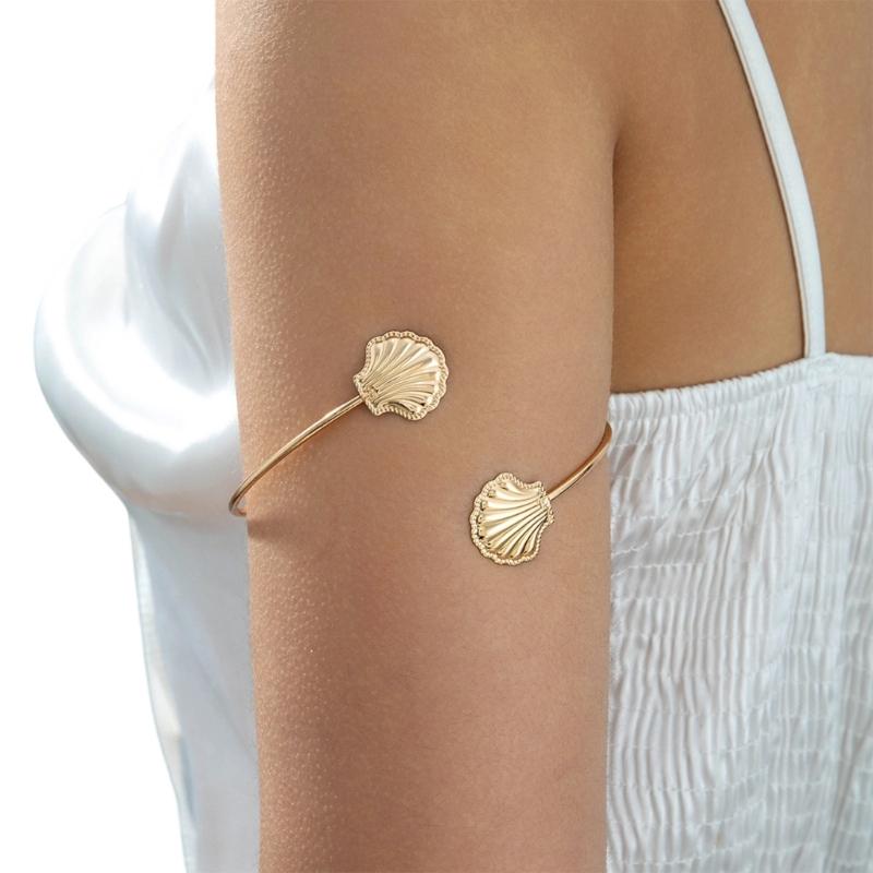 Adjustable Floral Butterfly Arm Cuff Bracelet With Geometric Design Open Cuff Wrist Adornment For Women Fashion Jewelry