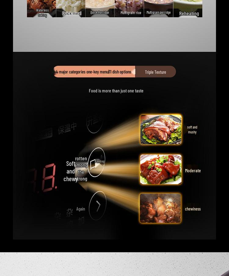 Midea Intelligent Electric Pressure Cooker - Large Capacity Dual Pots Rice Cooker (Model: MY-YL60Easy203)