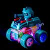 Childrens Toy Transparent Gear Tank With Launching Lights For Outdoor Play