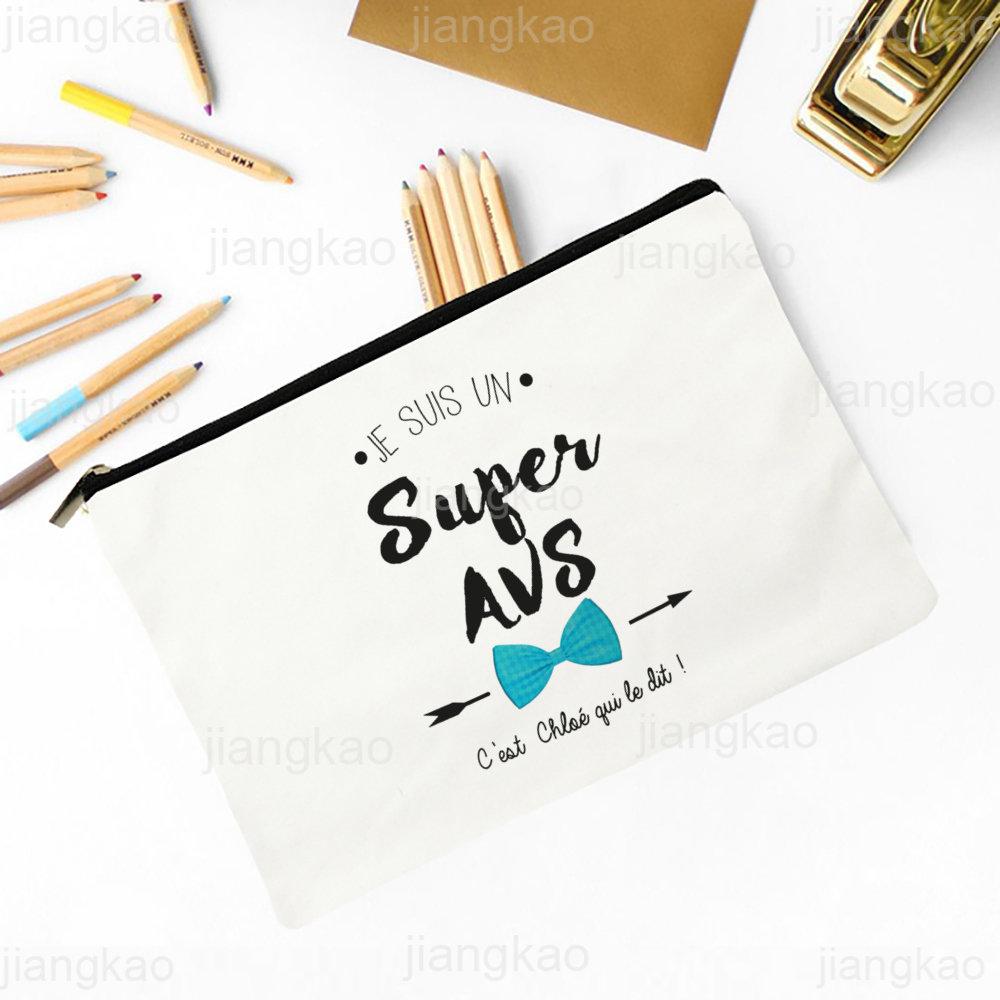 Super AVS Printed Makeup Bag Women Travel Neceser Cosmetic Zipper Pouch Travel Toiletry Organizer School Pencil Bags AVS Gifts