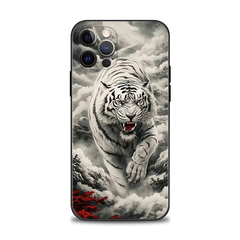 Ink Painting Pouzdro na telefon Tiger Lion pro iPhone Samsung Galaxy Redmi Xiaomi Oppo OnePlus Note SA 7 8 9 10 11 12 13 14 20 21 22 23 53 54 Pro Max Ultra