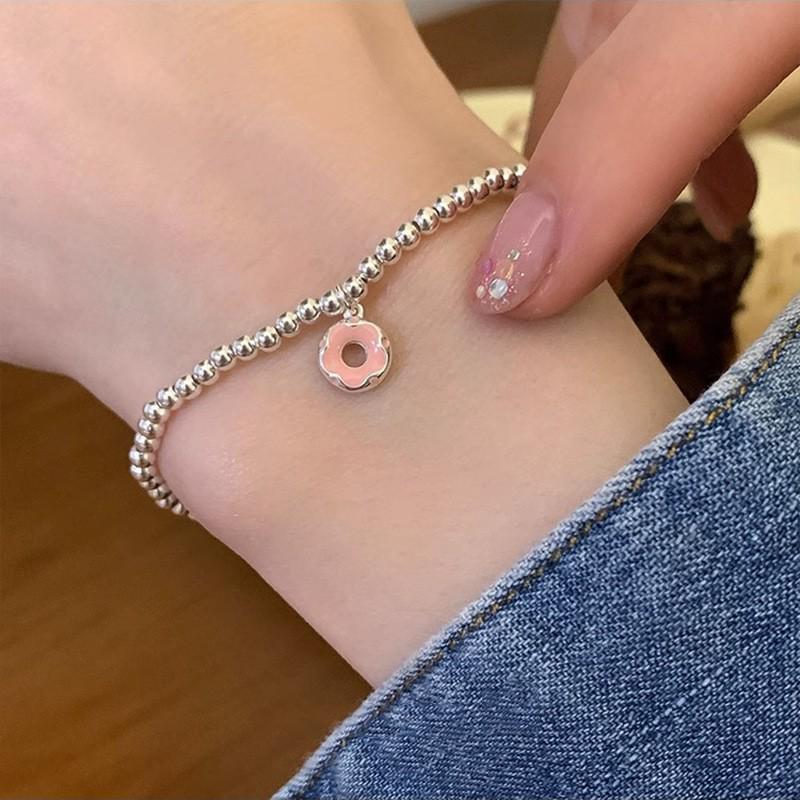 Korean Pearl & Sterling Silver Beaded Bracelet: Non-Fading, Summer Women's High-End Jewelry.