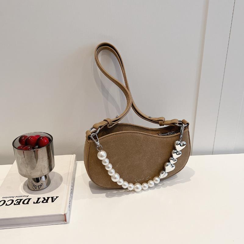 Niche Design Bag Women's New Beaded Trendy Versatile Commuter Shoulder Bag Fashion Messenger Bag