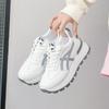Fashion Thick-soled Sneakers for Women 2025 Spring and Autumn New Women Shoes Versatile Fashion Casual White Shoes