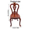 Miniature Dining Chair Model Figurine 1/12 Scale Vintage Styles Dollhouse Furniture for Realistic Scene Decoration