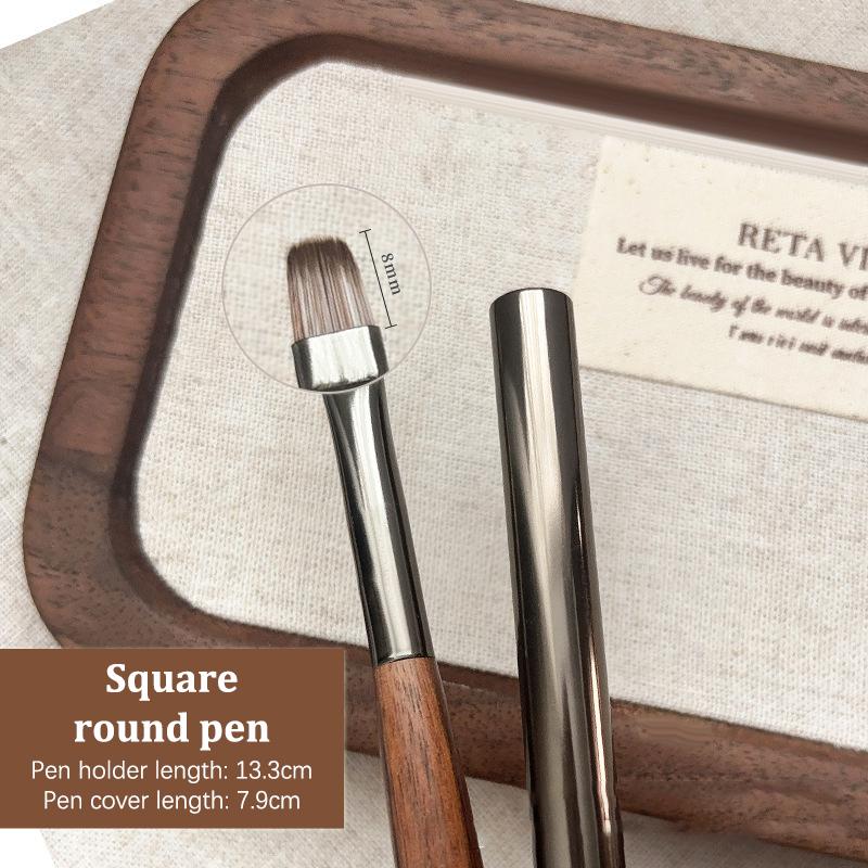 

Гель-лак для ногтей из орехового дерева, градиентный нейл-арт, ручка для омбре-росписи с крышкой, кисть для детализации, кисть для рисования, высококачественный инструмент для маникюра as the picture