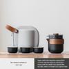 OIMG Portable Coarse Pottery Travel Tea Set