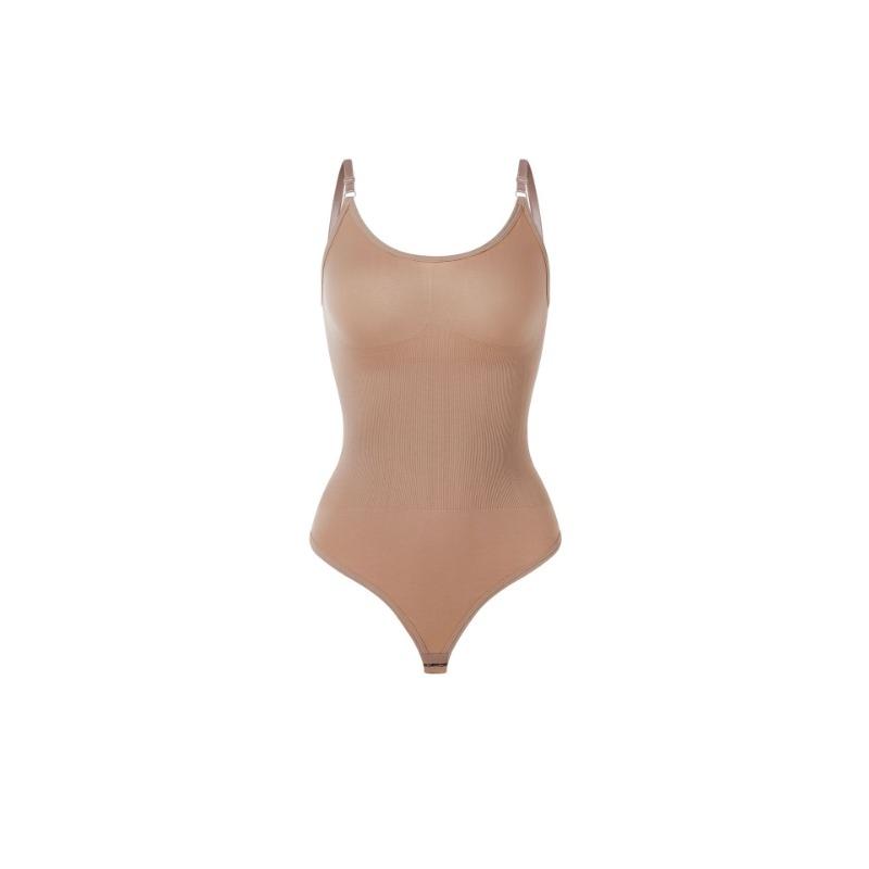 Seamless Shapewear Bodysuit Tummy Control Butt Lifting Plus Size Cami Shaper