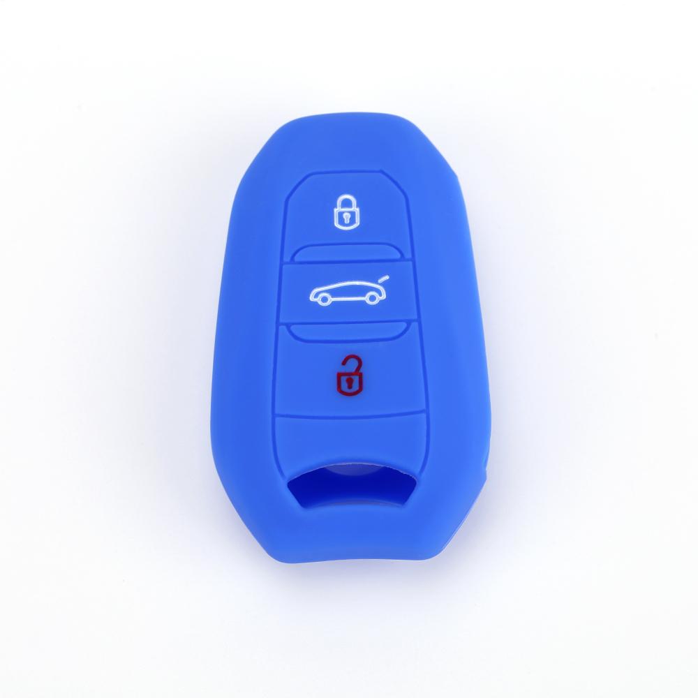 For Peugeot 208 308 508 3008 5008 for Citroen C4 Picasso DS3 DS4 DS5 DS6 Silicone Remote Key Case Fob Shell Cover 3 Button