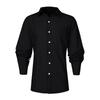 Mens Casual Loose Long Sleeve Cotton Color Shirt Lapel Neck Shirt Tops