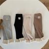 Children's Autumn and Winter Solid Color Thickened Bottom Pants Cute Slim Comfortable Pants