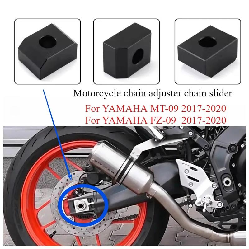 Motorcycle Chain Adjuster Chain Slider Aluminum Alloy Modified Accessories for Yamaha MT09 MT 09 FZ09 FZ-09 2017 2018