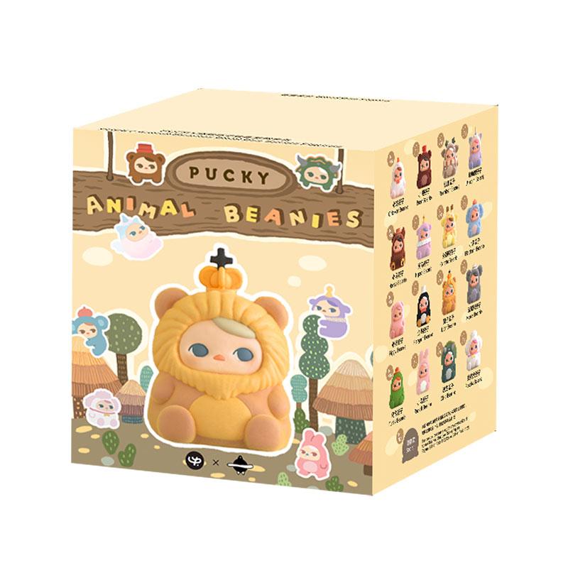 POP MART PUCKY Animal Bean Collection Figure Mystery Boxes, Single Blind Box