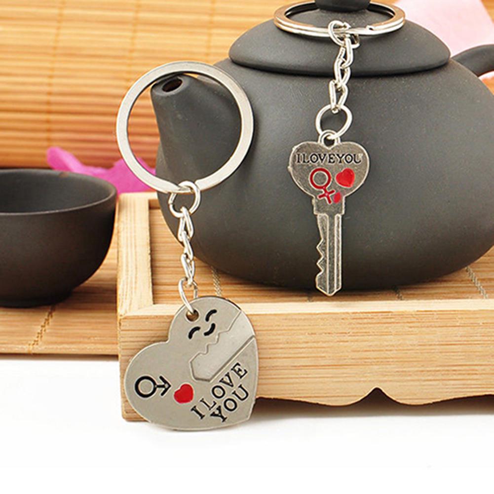 Novo casal romântico chaveiro chaveiro chaveiro dia dos namorados amante presente coração conjunto chave