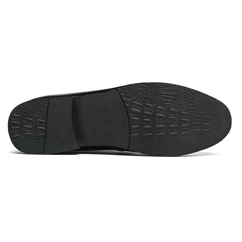 Men Fashionable Loafers Black Patent Leather European Style One Foot Casual Business Brand Formal Shoes Size 38-46 Men Shoes