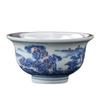 Xianhe Chaoyang Ceramic Blue and White Porcelain Handheld Handmade Silver-Plated Master Cup Kung Fu Tea Bowl