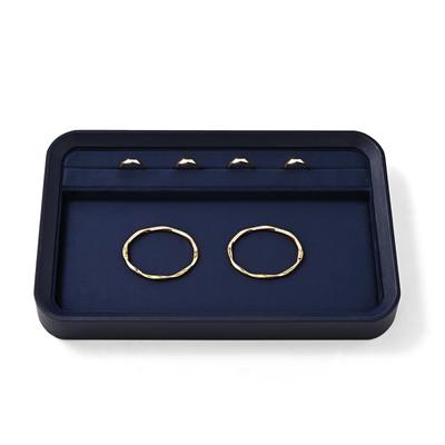 Oirlv Jewelry Tray with Ring PU for Commercial Home Qualified Invoice P21602 Grooves, Leather, Watches, Bangles, Necklaces, Storage, Display,