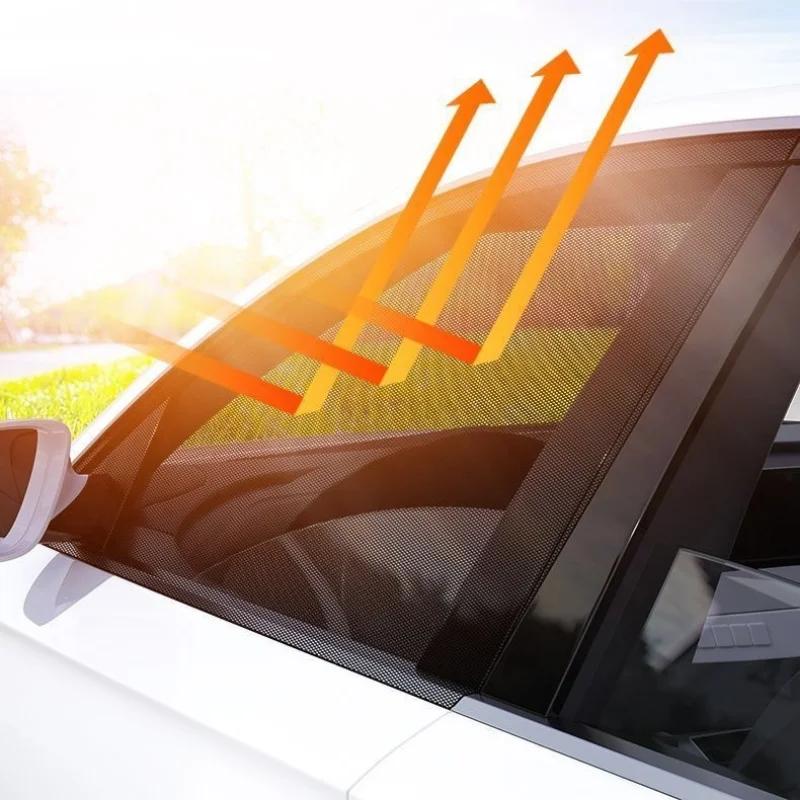 Car Window Screen Door Cover UV Protection Sunshade Visor Shield Car Front & Rear Sun Window Shades Car Camping Accessories