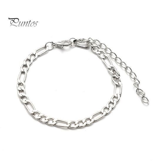 

Браслет-цепочка для мужчин и женщин, кубинский браслет-цепочка, унисекс, сплав, браслет, ювелирные изделия для повседневной носки, аксессуар для вечеринок 1pc