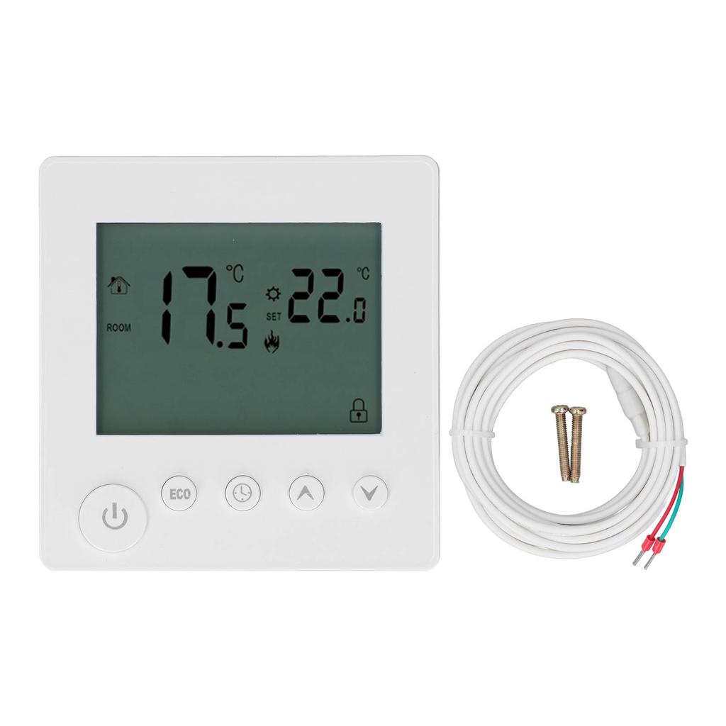 Digital Thermostat 4500W High Power Electric Floor Heating Temperature Control Thermostat for Office Mall AC 90V To