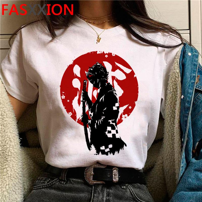 Casual Anime Demon Slayer Graphics Women Tee 90S Summer Short Sleeve O-Neck Female Tops Unisex Streetwear Y2K Clothing