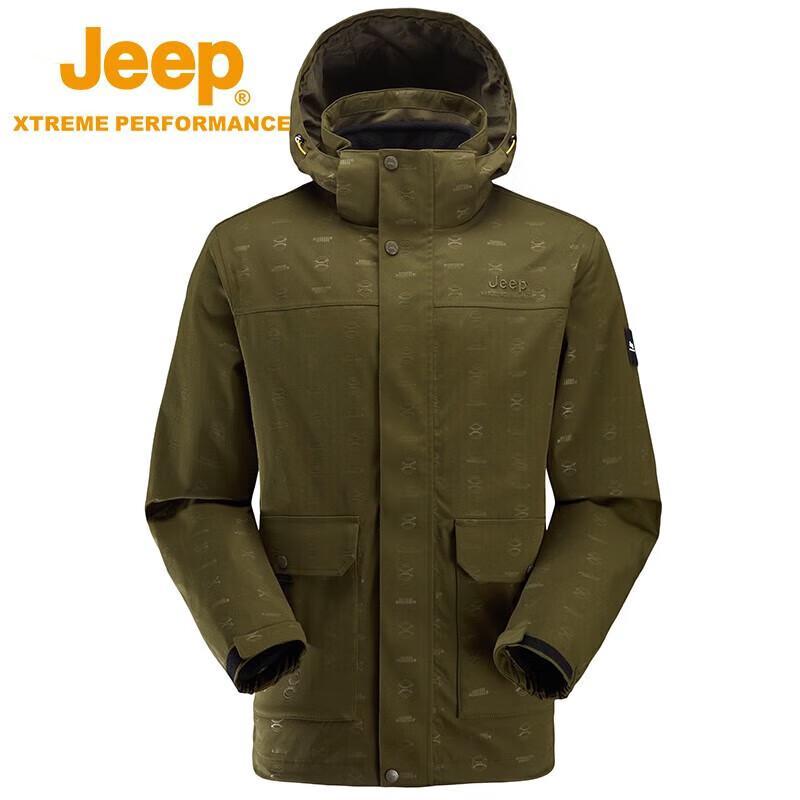 Jeep Men's 3-in-1 Outdoor Winter Fleece Jacket