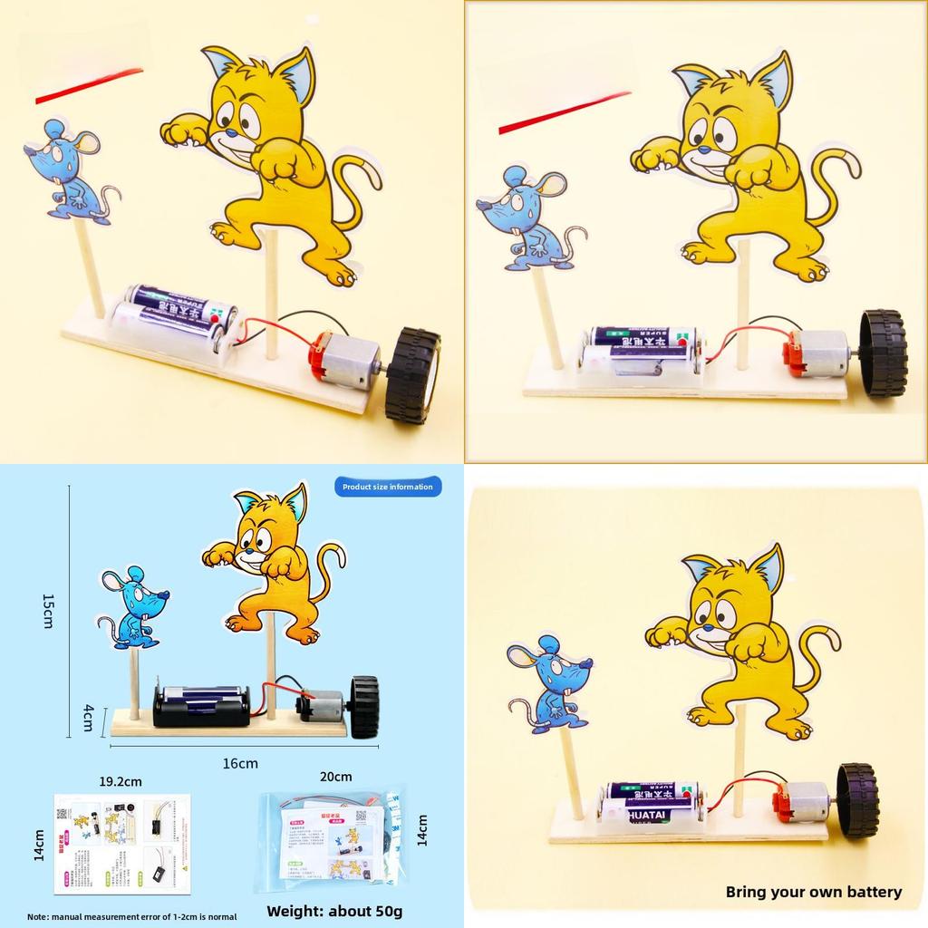 Stem Science Experiment Kits For Kids With Diy Cat And Mouse Trap Technology Educational Toy For Preschool And Students
