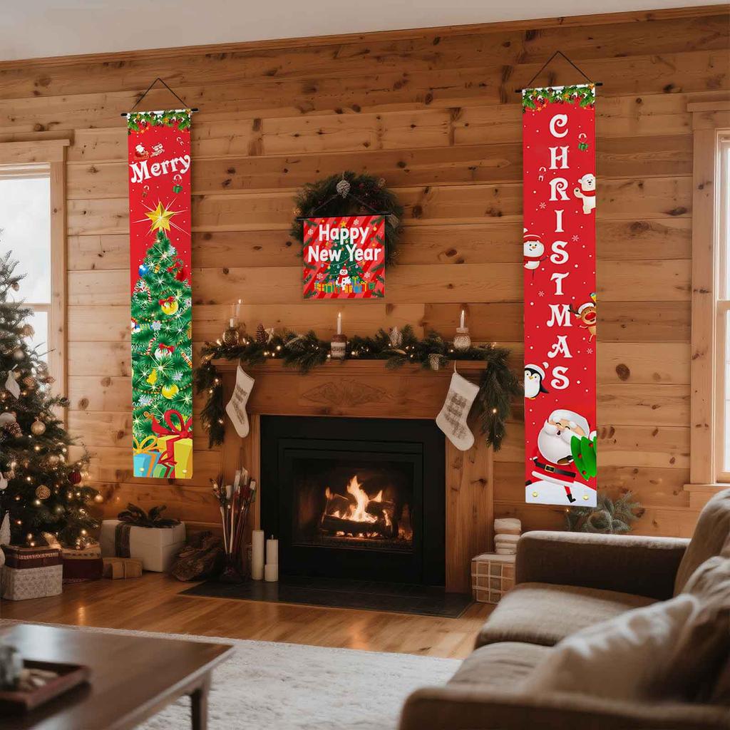 Weihnachten Vorhang Dekoration Tür hängen Malerei hängen Flagge Dekoration