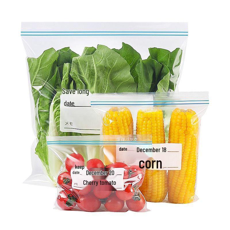 Food-Grade Double-Rib Seal Storage Bags for Refrigerator/Freezer
