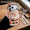 Phone Case: 2D Flat Design Suitable for iPhone 18 17 16 15 14 13 Pro Protective Case, Cartoon Santa Claus, Perfect Christmas and Halloween Holiday Gif