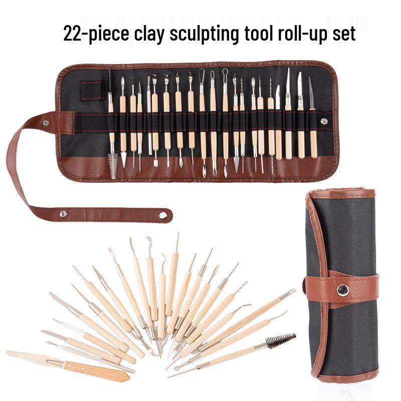 36-Piece Clay Sculpture & Carving Tool Set